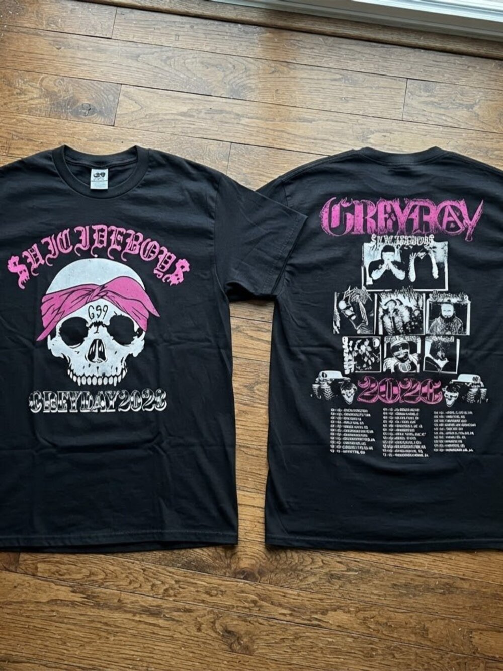 Suicideboys Grey Day Tour 2026 Vintage Sided Concert T-Shirt